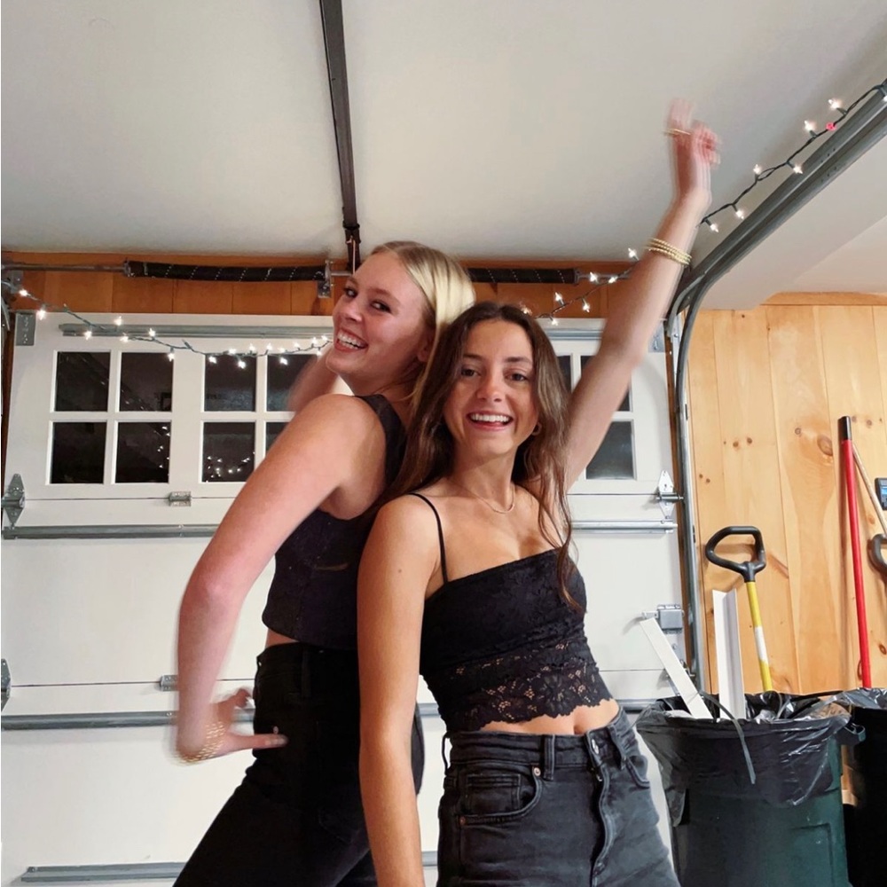 Urban Outfitters Black Lace Crop Top